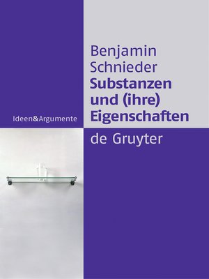 cover image of Substanzen und (ihre) Eigenschaften